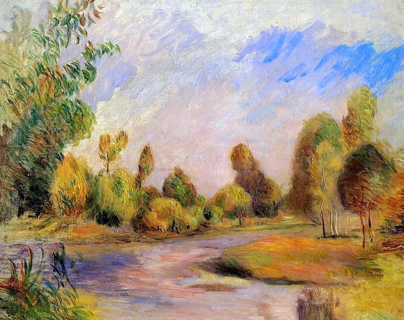  Pierre Auguste Renoir The Banks of the River - Canvas Art Print