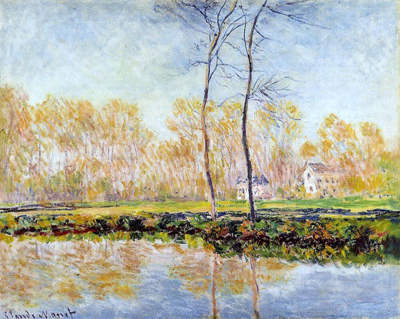  Claude Oscar Monet The Banks of the River Epte at Giverny - Canvas Art Print