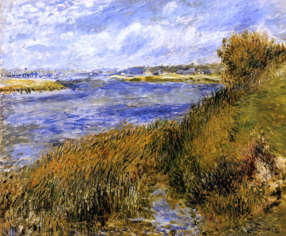  Pierre Auguste Renoir The Banks of the Seine at Champrosay - Canvas Art Print