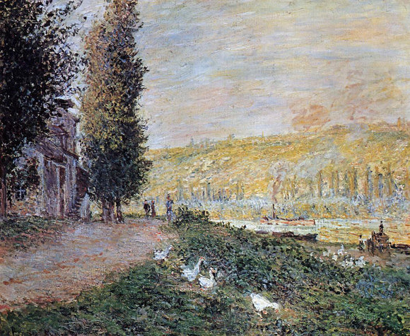  Claude Oscar Monet The Banks of the Seine, Lavacourt - Canvas Art Print
