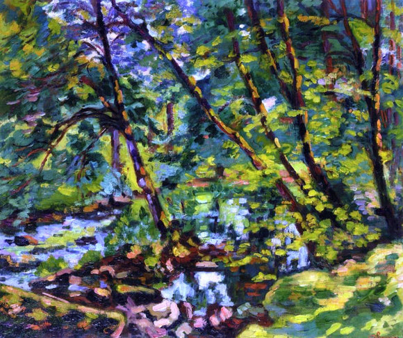  Armand Guillaumin The Banks of the Sioule - Canvas Art Print