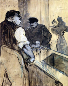  Henri De Toulouse-Lautrec The Bartender - Canvas Art Print