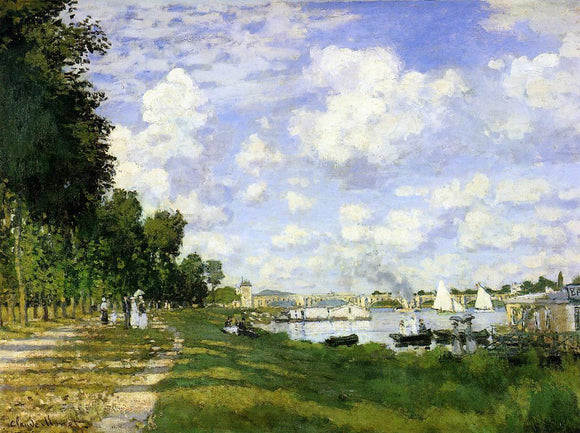  Claude Oscar Monet The Basin at Argenteuil - Canvas Art Print