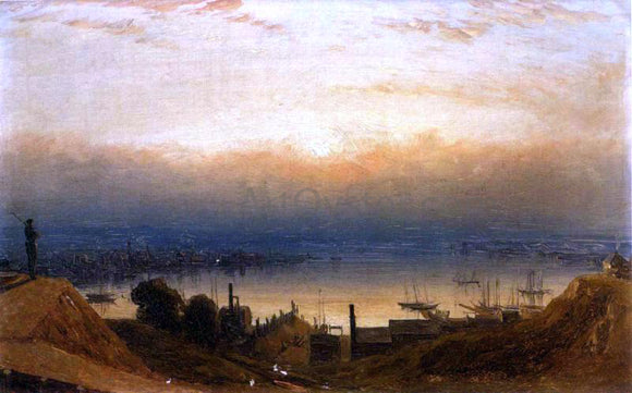  Sanford Robinson Gifford The Basin of the Patapsco from Federal Hill, Baltimore - Canvas Art Print