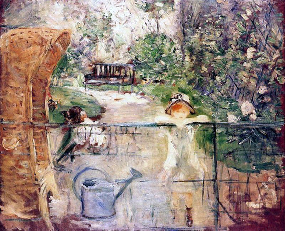 Berthe Morisot The Basket Chair - Canvas Art Print