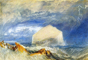  Joseph William Turner The Bass Rock (for "The Provincial Antiquities of Scotland") - Canvas Art Print