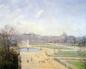  Camille Pissarro The Bassin des Tuileries: Afternoon, Sun - Canvas Art Print