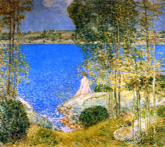  Frederick Childe Hassam The Bather - Canvas Art Print