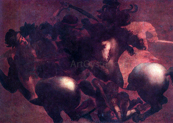 Leonardo Da Vinci The Battle of Angihiari - Canvas Art Print