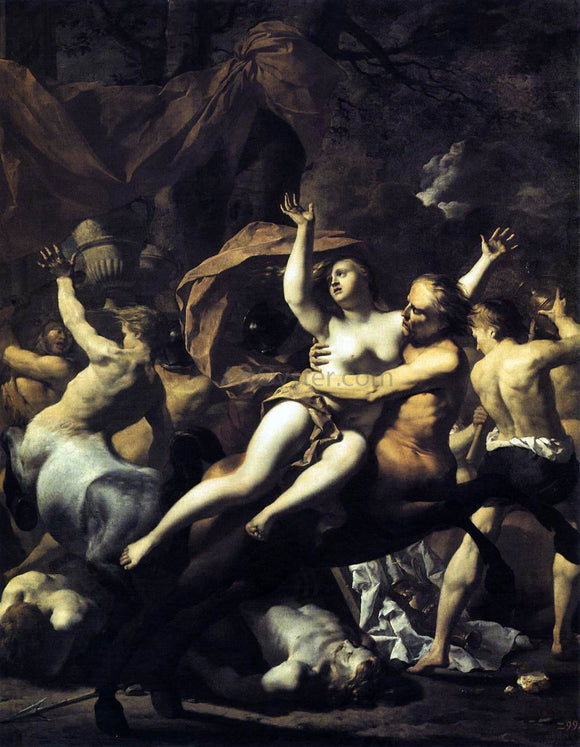  Karel Dujardin The Battle of Centaurs and Lapiths at Hippodamia's Wedding - Canvas Art Print