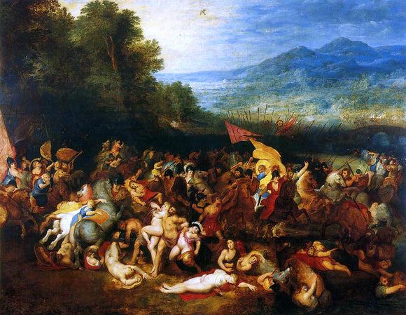  The Elder Jan Bruegel The Battle of the Amazons - Canvas Art Print