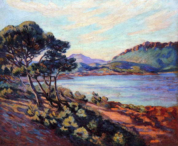  Armand Guillaumin The Bay at Agay - Canvas Art Print