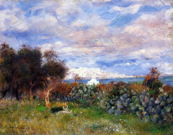  Pierre Auguste Renoir The Bay of Algiers - Canvas Art Print