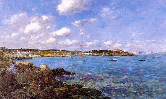  Eugene-Louis Boudin The Bay of Douarnenez - Canvas Art Print