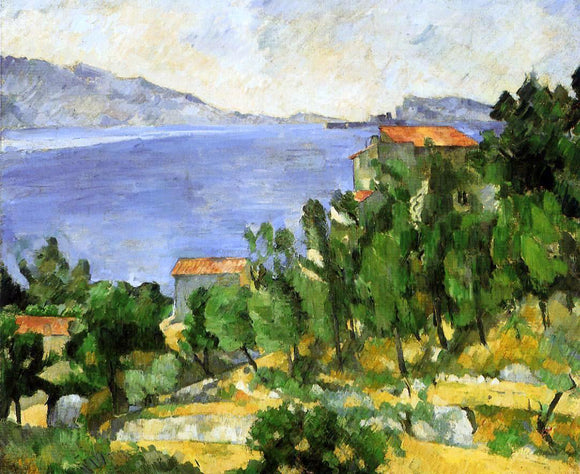  Paul Cezanne The Bay of L'Estaque from the East - Canvas Art Print