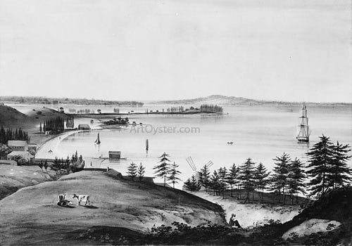  William Guy Wall The Bay of New York Looking to the Narrows and Staten Island, Taken from Brooklyn Heights - Canvas Art Print