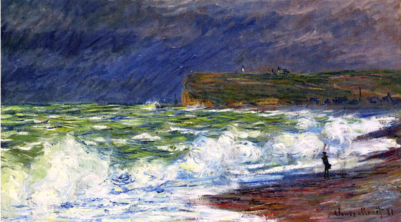  Claude Oscar Monet The Beach at Fecamp - Canvas Art Print