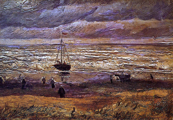  Vincent Van Gogh The Beach at Scheveningen - Canvas Art Print