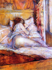  Henri De Toulouse-Lautrec Bed - Canvas Art Print