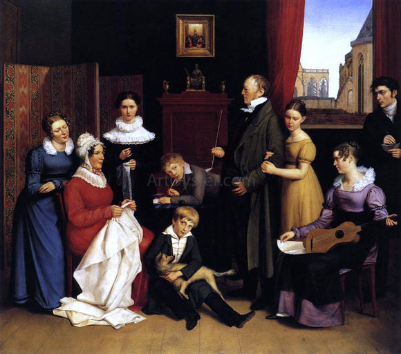  The Elder Carl Begas The Begas Family - Canvas Art Print