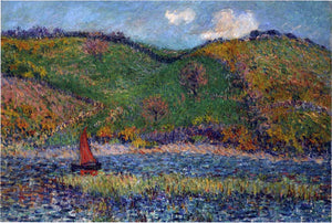  Gustave Loiseau The Belon River - Canvas Art Print