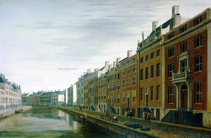  Gerrit Adriaensz Berckheyde The Bend in the Herengracht near the Nieuwe Spiegelstraat, Amsterdam - Canvas Art Print