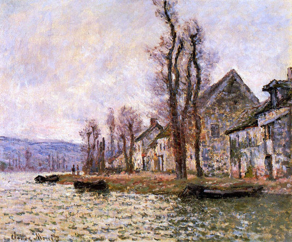  Claude Oscar Monet The Bend of the Seine at Lavacourt, Winter - Canvas Art Print