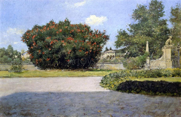  William Merritt Chase The Big Oleander - Canvas Art Print