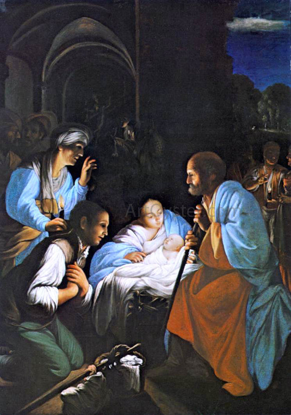  Carlo Saraceni The Birth of Christ - Canvas Art Print