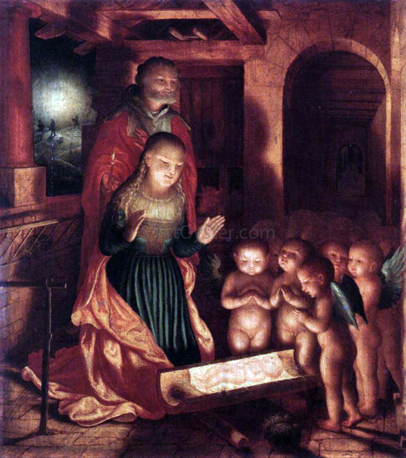  Master ab Monogram The Birth of Jesus - Canvas Art Print