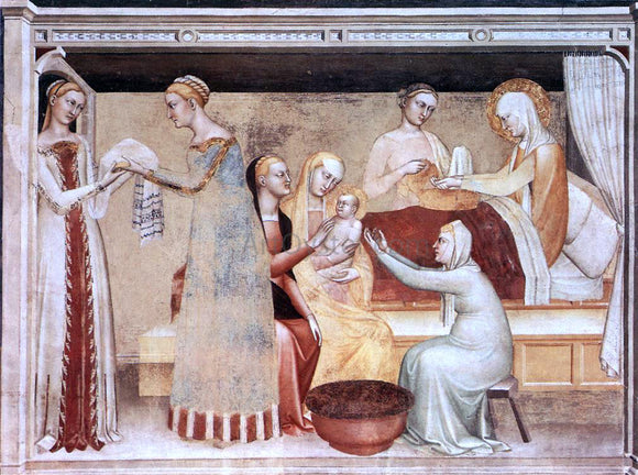  Giovanni Da Milano The Birth of the Virgin - Canvas Art Print