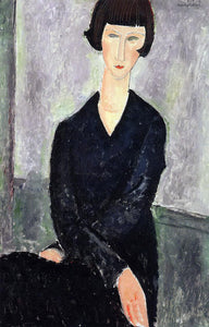  Amedeo Modigliani The Black Dress - Canvas Art Print