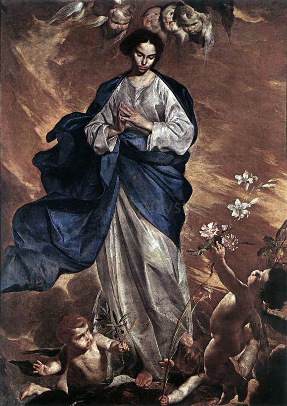  Bernardo Cavallino The Blessed Virgin - Canvas Art Print