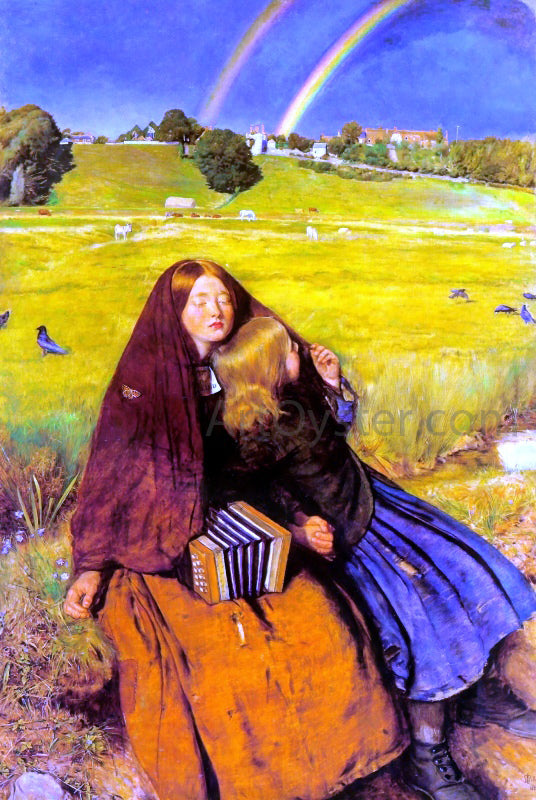  Sir Everett Millais The Blind Girl - Canvas Art Print