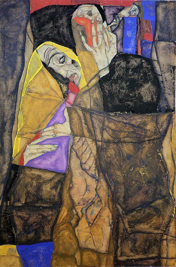  Egon Schiele The Blind, I - Canvas Art Print