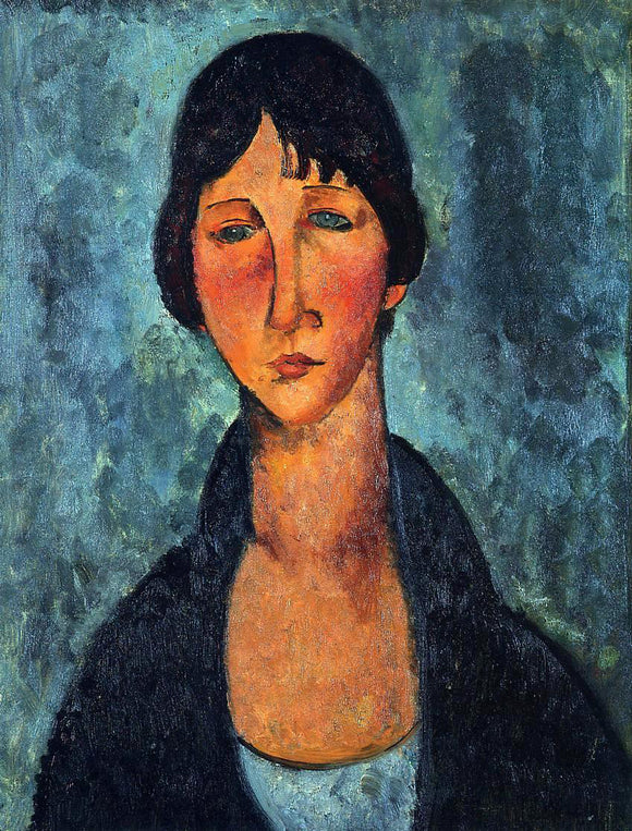  Amedeo Modigliani The Blue Blouse - Canvas Art Print