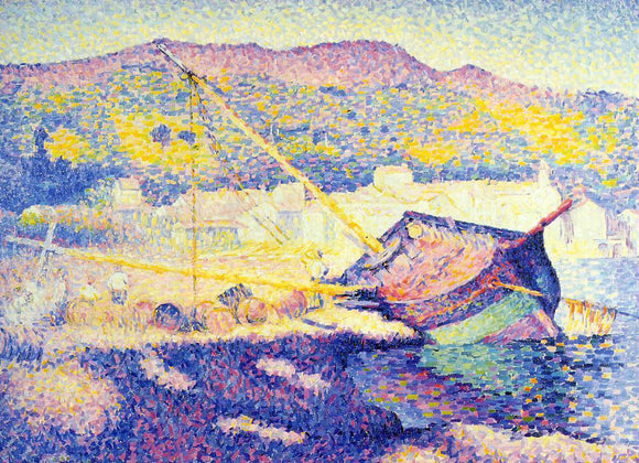  Henri Edmond Cross The Blue Boat - Canvas Art Print