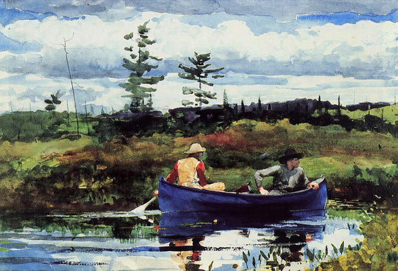  Winslow Homer The Blue Boat - Canvas Art Print