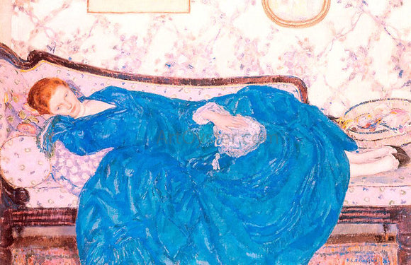  Frederick Carl Frieseke The Blue Gown - Canvas Art Print