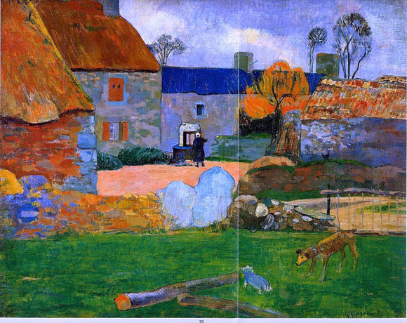  Paul Gauguin The Blue Roof - Canvas Art Print