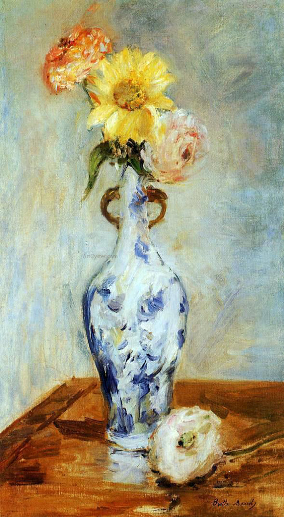  Berthe Morisot The Blue Vase - Canvas Art Print