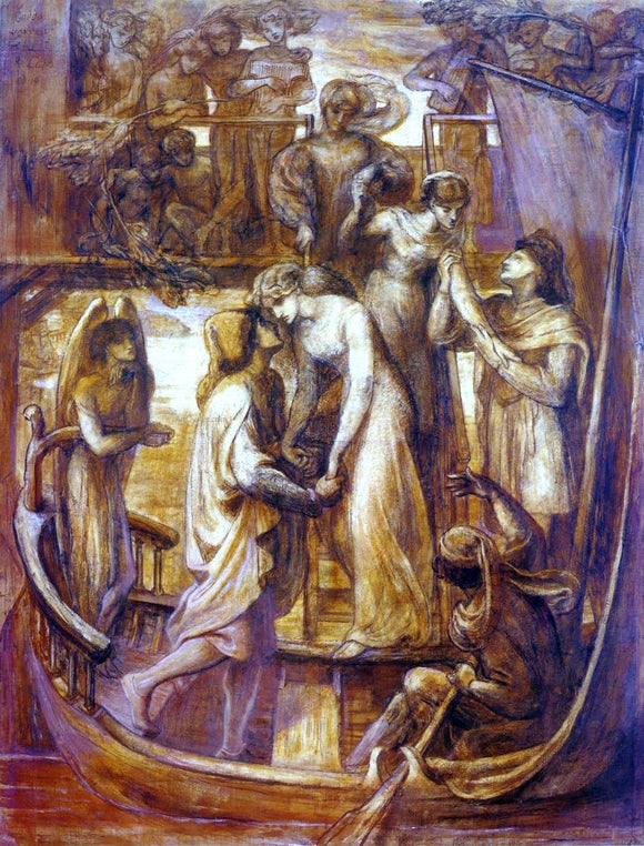  Dante Gabriel Rossetti The Boat of Love - Canvas Art Print