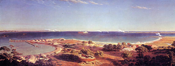  Albert Bierstadt The Bombardment of Fort Sumter - Canvas Art Print