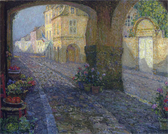  Henri Le Sidaner The Boutique from the Porch - Canvas Art Print