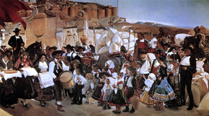  Joaquin Sorolla Y Bastida The Bread Fiesta (Castile) - Canvas Art Print