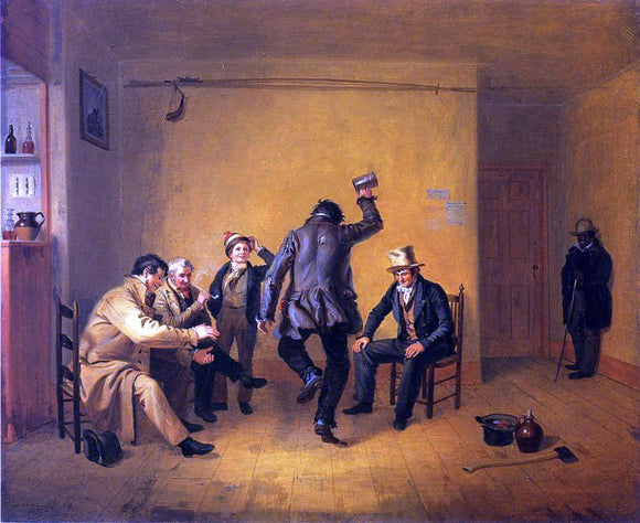  William Sidney Mount The Breakdown (also known as Bar-room Scene) - Canvas Art Print
