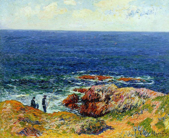  Henri Moret The Breton Coast - Canvas Art Print