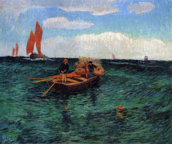  Henri Moret The Breton Sea - Canvas Art Print