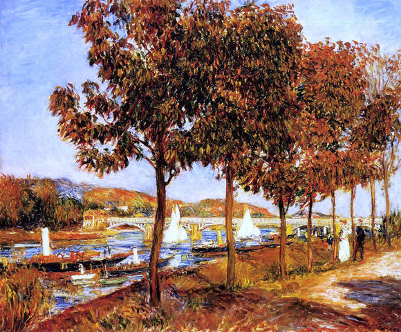  Pierre Auguste Renoir The Bridge at Argenteuil in Autumn - Canvas Art Print