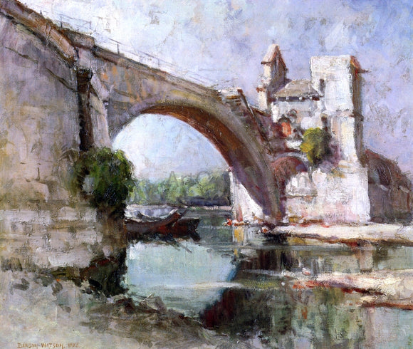  Dawson Dawson-Watson A Bridge at Avignon - Canvas Art Print